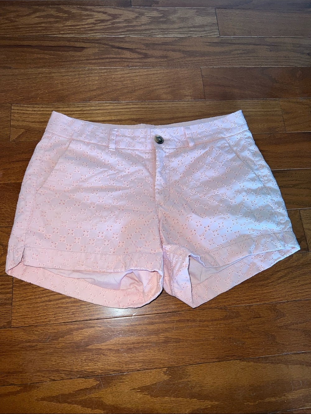 🌸Eyelet Cotton Blend Pink Women’s Shorts🌸